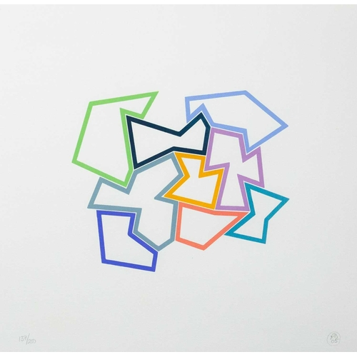 314 - § Richard DEACON (1949) 9 x 9 (2005)  Woodcut in colours, printed by Hugh Stoneman, Madron, publishe... 