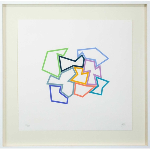 314 - § Richard DEACON (1949) 9 x 9 (2005)  Woodcut in colours, printed by Hugh Stoneman, Madron, publishe... 