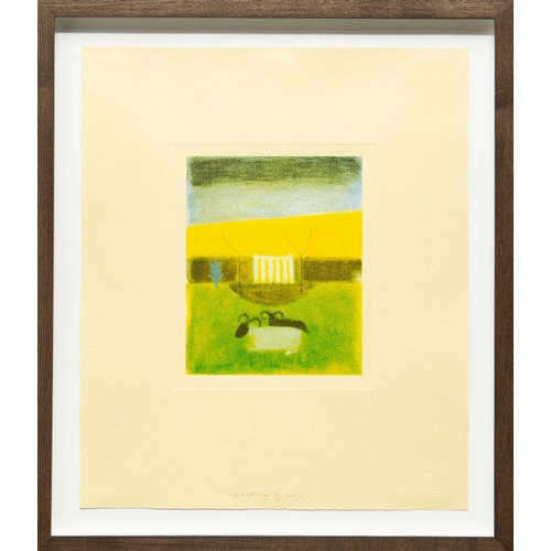 327 - § Craigie AITCHISON (1926-2009) Sheep at Tullialan (1998) Screenprint, printed and published by Adva... 