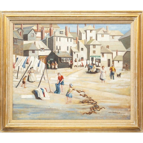 35 - § Alixe Jean Shearer ARMSTRONG (1894-1984) Wash Day, St Ives (1951) Oil on canvas, signed and dated ... 