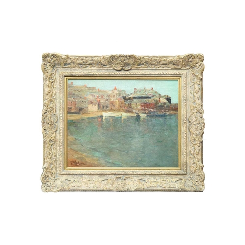 43 - Edith Hannah HUDSON (1853-1920) St Ives Harbour Oil on canvas, signed, 30 x 38cm, framed 44 x 52cm