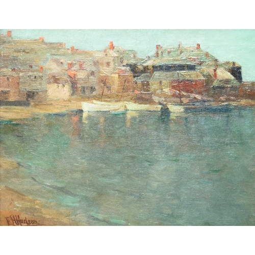 43 - Edith Hannah HUDSON (1853-1920) St Ives Harbour Oil on canvas, signed, 30 x 38cm, framed 44 x 52cm