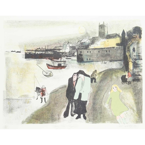 58 - § ± Gill WATKISS (1938-2024) 'Abbey Steps, Penzance', 1979 Original coloured lithograph, numbered 51... 