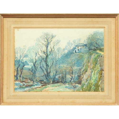 7 - Samuel John Lamorna BIRCH (1869-1955) Morning in my Garden  Watercolour, signed and indistinctly dat... 