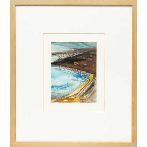 89 - § Margo MAECKELBERGHE (1932-2014) High Tide (North Coast), 1999 Mixed media on paper, signed, furthe... 