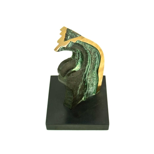 96 - § Peter WARD (1932-2003) Wave Figure, 1994 Bronze, signed, dated and numbered 5/5 to slate base, hei... 