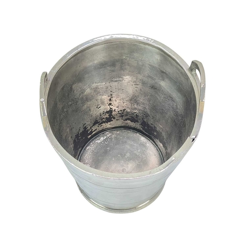 101 - A silver plated champagne cooler ice bucket. Stamped 'White Star Cunard', height including handles 2... 