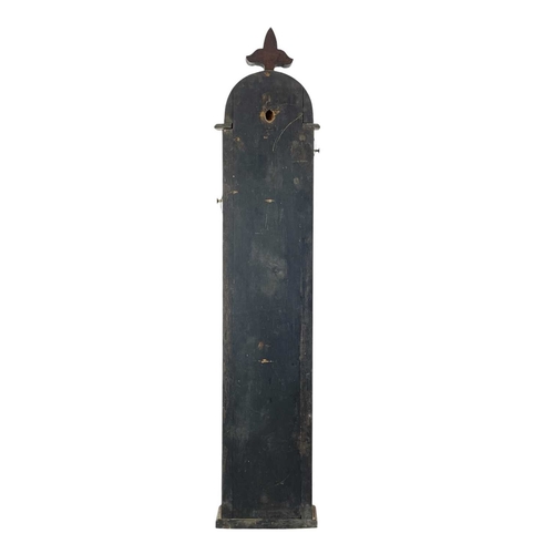 158 - A Victorian oak cased Admiral Fitzroy barometer. With printed card scales and remarks, height 114cm.