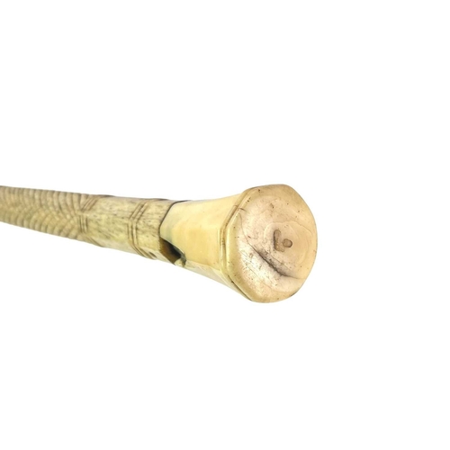 178 - A spiral turned whalebone cane. 19th century, length 82.5cm.