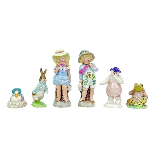 186 - Eight assorted Beswick and Royal Albert Beatrix Potter figures. Together with a Royal Doulton 'The S... 