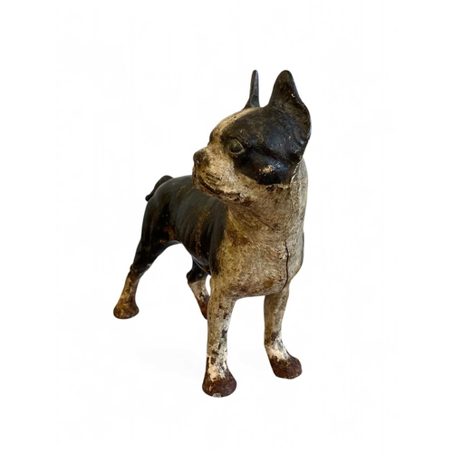 2 - An American cast iron Boston Terrier doorstop. With original painted finish, height 27cm. Client req... 