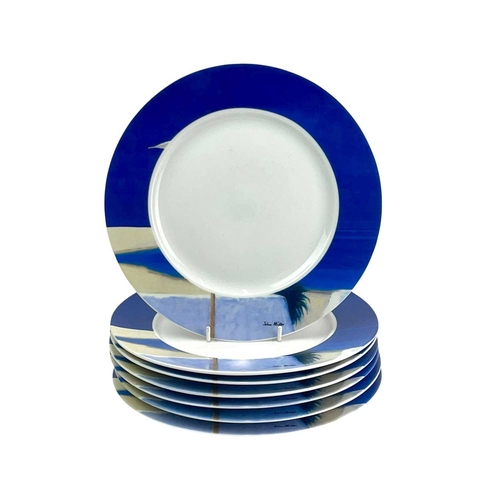 226 - John Miller tea, coffee and dinner ware. Comprising seven dinner plates, eight side plates, four tea... 