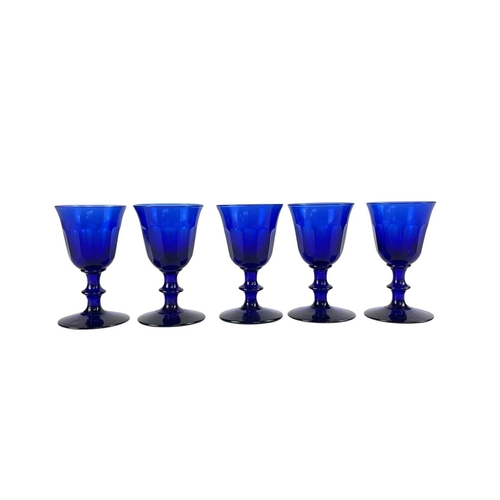 227 - A collection of Victorian and later glassware. Including cranberry glass, Bristol blue glass, carniv... 