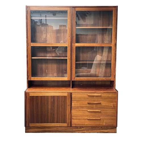 247 - A pair of Danish side cabinets/units. Mid-Century, in Indian rosewood possibly by Paul Hundevad, wit... 