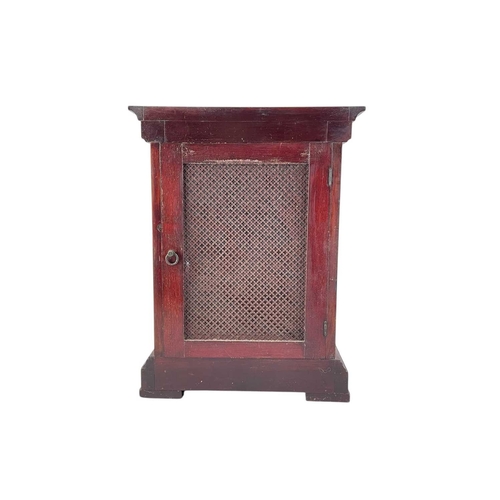 379 - A German mahogany cased triple train mantel clock. Circa 1900, the matt gilt dial with chime/silent ... 