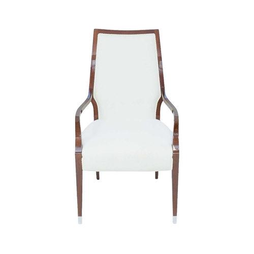 409 - ± Superyacht furnishings, a set of four salon chairs. Highly laquered wood veneer legs and arms, wit... 