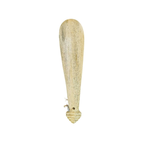 45 - A Maori bone hand club 'Patu Paraoa'. 19th century, of spatulate form with a carved hole above a rib... 