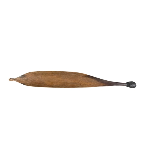 5 - An Aboriginal woomera. (Spear thrower), with an integral hook, length 72cm.