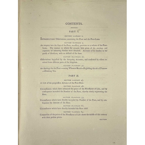 10 - (Economics) David Davies The Case of Labourers in Husbandry Stated and Considered..... First edition... 