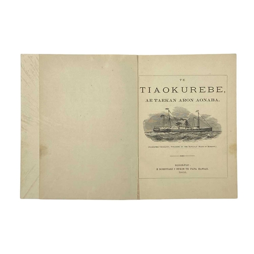 101 - (Early Hawaiian publishing and Ōlelo Hawaiʻi) Te Tiaokurebe Ae Taekan Aron Aonaba Second edition, re... 