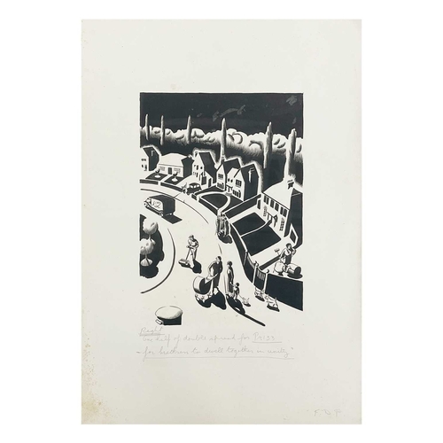 1020 - Arthur WRAGG (1903-1976) 'The Roads of England' from 'Jesus Wept' and three other illustrations Illu... 