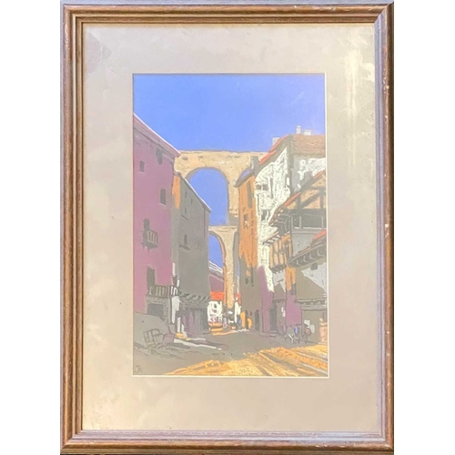 1031 - Frederick ROBERTS JOHNSON (1900-1986) St Nygatan, Sweden Pastel on paper, signed and titled to margi... 