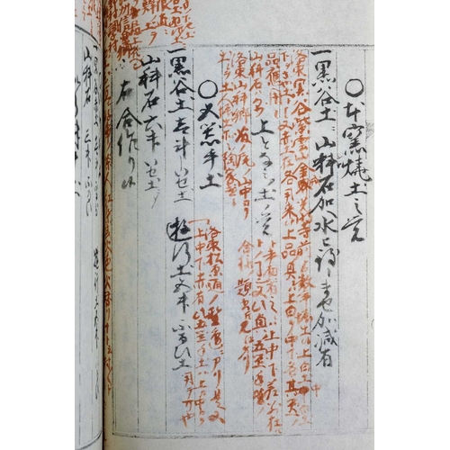 11 - (Signed and Inscribed) Bernard Leach Kenzan's Edo Densho (1964 facsimile edition), string bound with... 