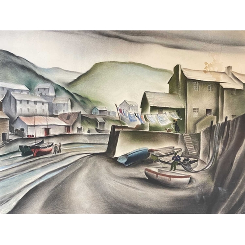 Frederick ROBERTS JOHNSON (1900-1986) Four Works Two styalized views of ...