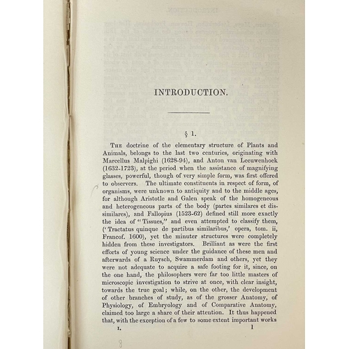 120 - KOLLIKER, A; BUSK & HUXLEY (translators) Manual of Human Histology Two volumes published by The Syde... 