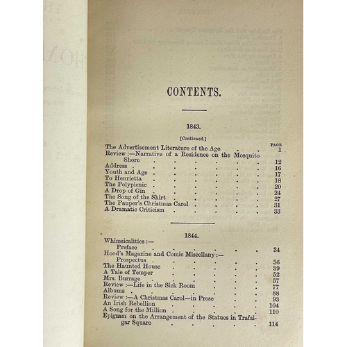 126 - The Works Of Thomas Hood Ten volume set Published by E Moxon, Son, & Co 1869 Ten volumes, bound in b... 