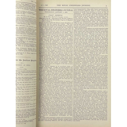 129 - The Royal Engineers Journal Vol XXVI (no 302 Jan 1 1896) to Vol XXVI (no 313) Dec 1 1896, plus suppl... 