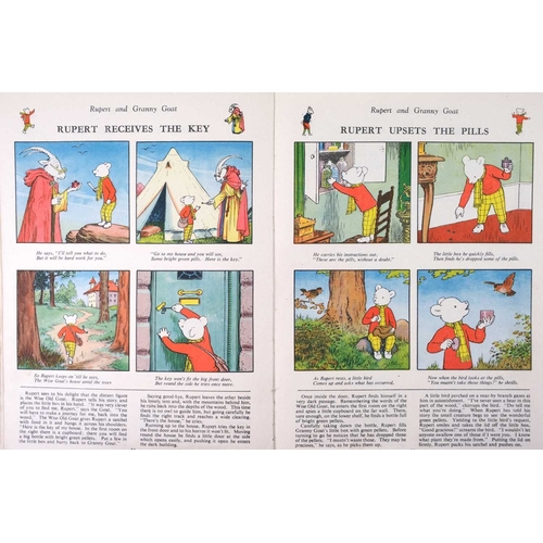 131 - (Children's Books) Rupert the Bear Various annuals Five volumes 1944, 1945, 1946, 1947, 1948, pictor... 