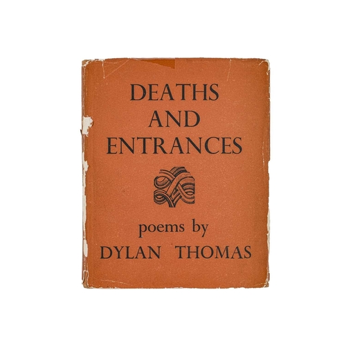 132 - Dylan Thomas Deaths and Entrances First edition, 12mo, bright orange cloth lettered in gilt, unclipp... 