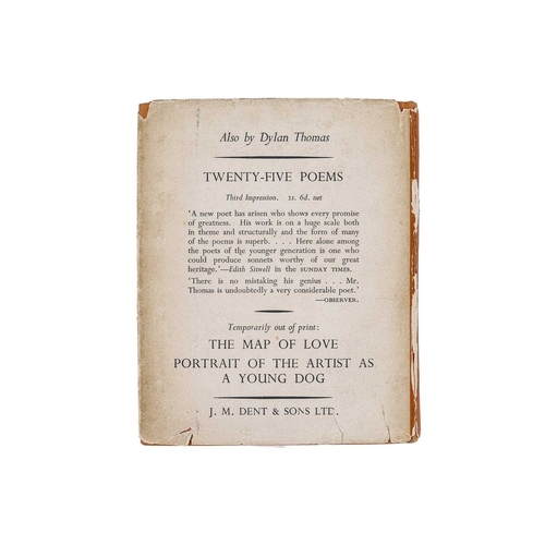 132 - Dylan Thomas Deaths and Entrances First edition, 12mo, bright orange cloth lettered in gilt, unclipp... 