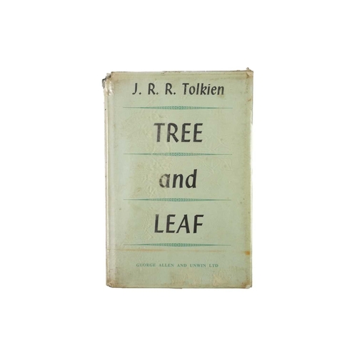 133 - J. R. R. Tolkien Tree and Leaf First edition, facsimile signature to title page, ex libris Andover P... 