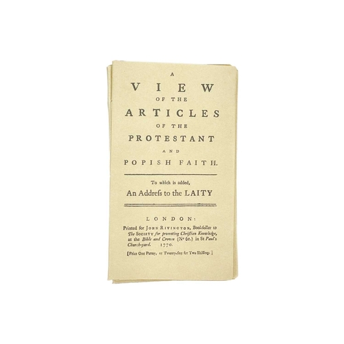 147 - A collection of 26 original 18th century religious and moral tracts Each tastefully bound in paper w... 