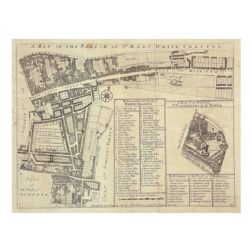 152 - (London) John Stow (1524/25–1605) Twenty copper engraved maps [A Survey of the Cities of London and ... 