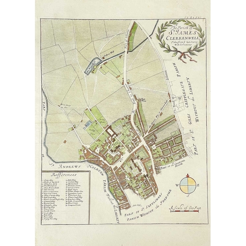 152 - (London) John Stow (1524/25–1605) Twenty copper engraved maps [A Survey of the Cities of London and ... 