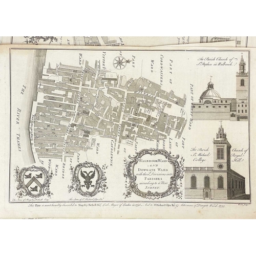 152 - (London) John Stow (1524/25–1605) Twenty copper engraved maps [A Survey of the Cities of London and ... 