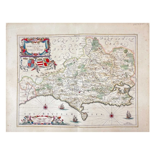 153 - Eighteenth Century Maps Seven Jan Jansson. 'Wiltonia sive comitatus Wiltoniensis Anglis Wilshire,' u... 