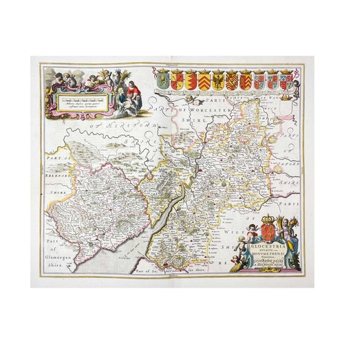 153 - Eighteenth Century Maps Seven Jan Jansson. 'Wiltonia sive comitatus Wiltoniensis Anglis Wilshire,' u... 