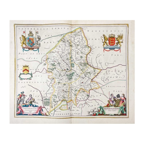 153 - Eighteenth Century Maps Seven Jan Jansson. 'Wiltonia sive comitatus Wiltoniensis Anglis Wilshire,' u... 