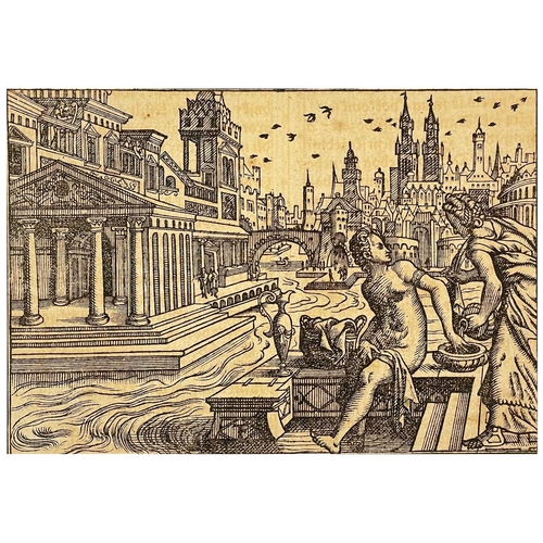 16 - (Early Prague Printing) Jiří Melantrich of Aventino Thirteen woodcut illustrations by the German Flo... 