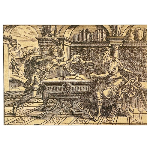 16 - (Early Prague Printing) Jiří Melantrich of Aventino Thirteen woodcut illustrations by the German Flo... 