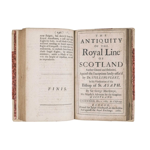 168 - Sir G. Mackenzie Defence of the Antiquity of the Royal Line of Scotland & The Antiquity Of The Royal... 