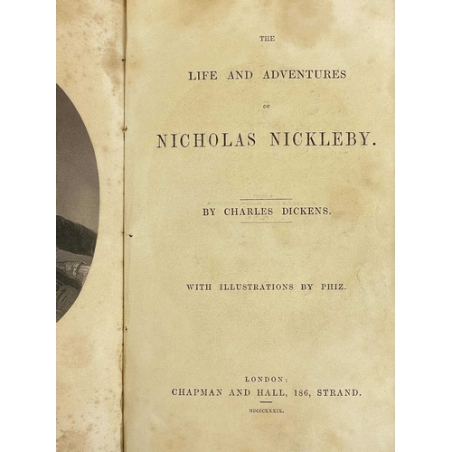 174 - Charles Dickens Nicholas Nickleby First edition with latter