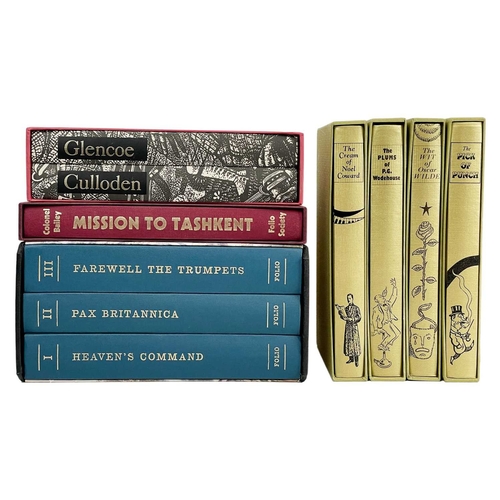 187 - (Folio Society) Sixteen works James Morris. 'Pax Britannica'; John Prebble. 'Glencoe & Culloden'; Os... 