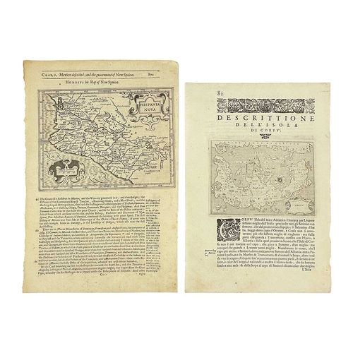 188 - Four early maps 'Typus Orbis Terrarum,' double hemisphere engraved map based on Mercator`s famous wo... 