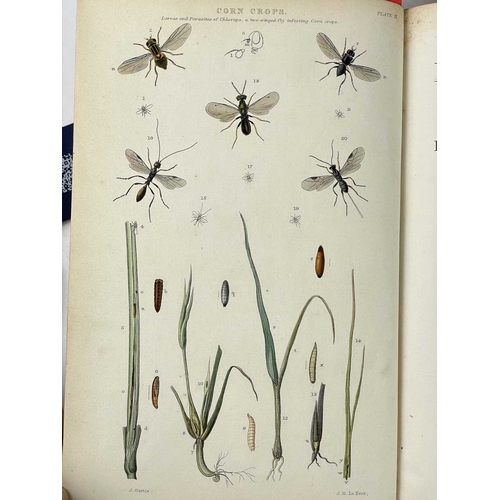 190 - (Farming) Five good works John Curtis. ' Farm Insects: Being the Natural History and Economy of the ... 