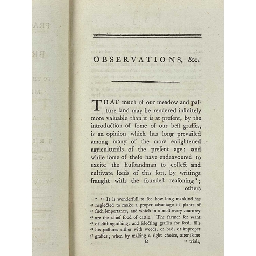 191 - William Curtis Practical Observations on the British Grasses Best Adapted to the Laying Down, or Imp... 